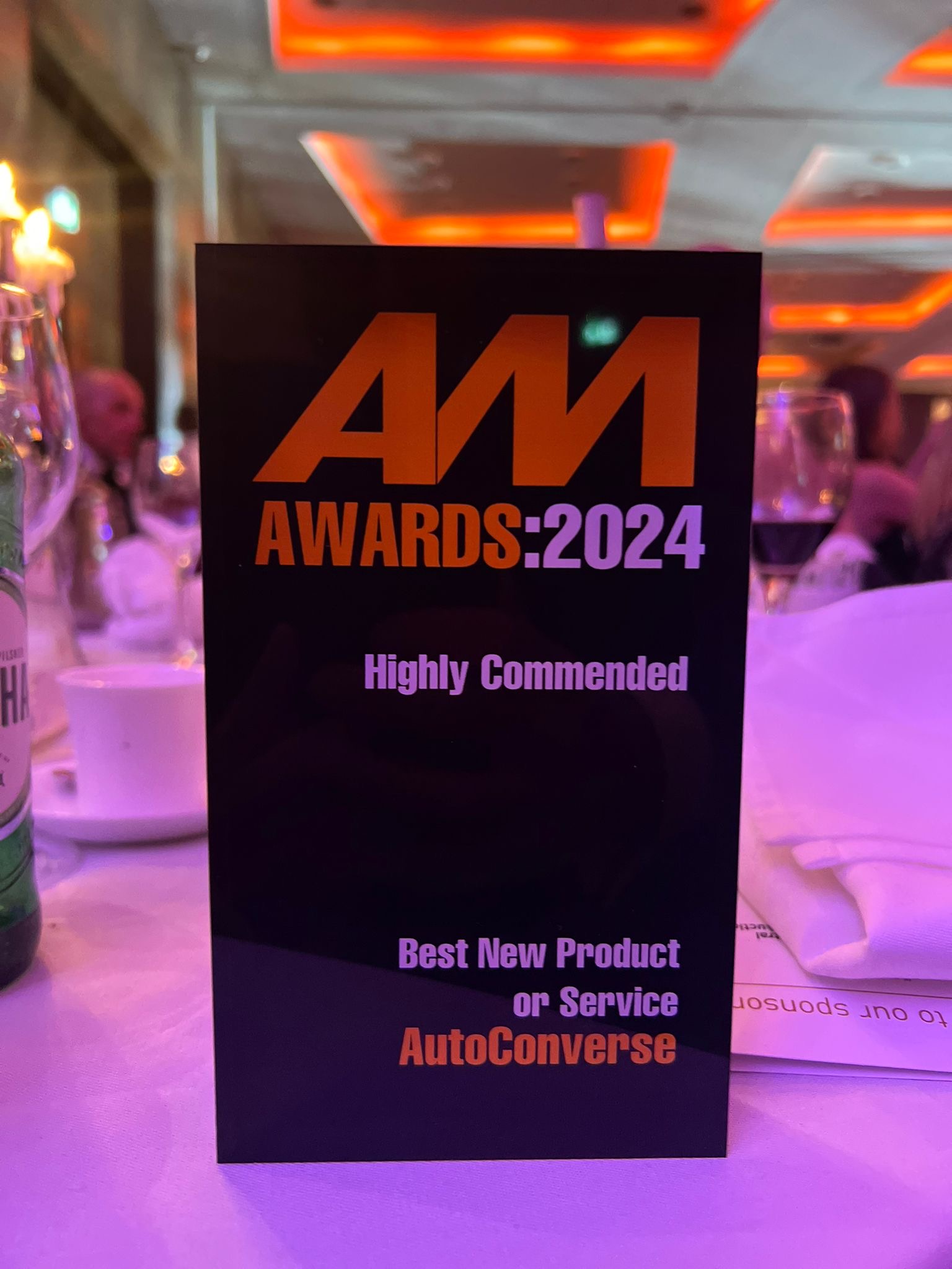 AM Awards 2024 AutoConverse Highly Commended Award